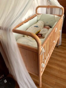 红木婴儿床实木