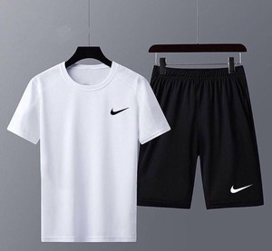 耐克Niket恤运动健身男装新款跑步短袖短裤薄款两件套同款速