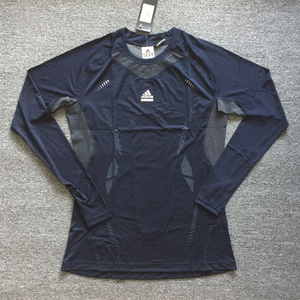 阿迪达斯更衣室球员版/能量条压缩长袖紧身衣训练服