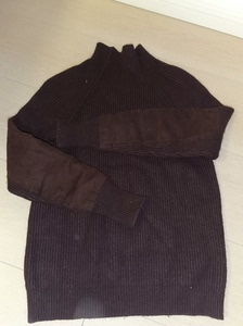 太平鸟枣棕色美拉德兔毛、羊毛毛衣，商城购买原价899，去年8