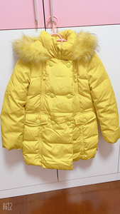 小象q比女童羽绒服,中长款,身高可穿到120一155……这件