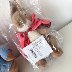 英国比得兔棉球尾绒毛玩偶公仔21cm默普西