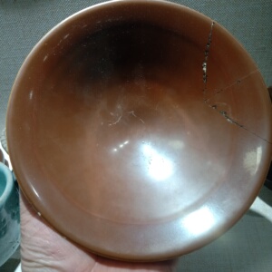 当阳峪酱釉斗笠盏,尺寸十七公分,釉色光气一流,高档次的学习标