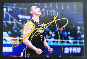 cba辽宁本钢男篮 赵继伟 签名照片6寸