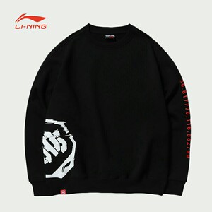 李宁badfive系列联名gai运动卫衣反伍篮球套头衫长袖男