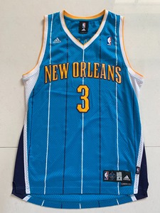 克里斯保罗球衣 黄蜂 客场蓝色 刺绣  网眼 sw球迷版球衣