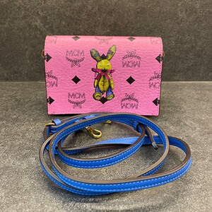 98mcm经典干邑色拼粉色兔子风琴单肩包,腰包手拿斜挎,一包