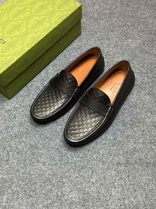 古奇男鞋豆豆鞋gucci真牛皮鞋古驰休闲鞋乐福鞋 所见即 所