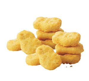 华莱士双份黑椒鸡块(10块左右)!