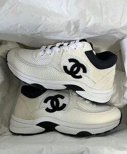 43〗香奈儿chanel22b爆款黑白熊猫运动鞋跑步鞋男款