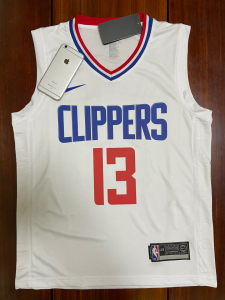 nba快船队白色13号保罗乔治球衣xl码篮球服