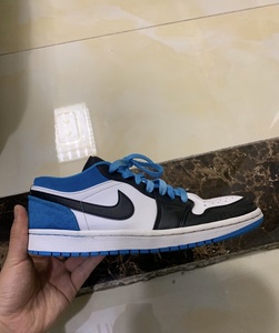 二手正品41码耐克nikeaj1激光蓝休闲篮球鞋