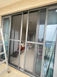 重庆纱窗定制，客厅阳台门安装纱窗，防蚊虫防耗子，结实耐用#防
