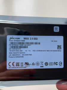 镁光 m600 1tb sata固态硬盘,5月购买于淘,多买