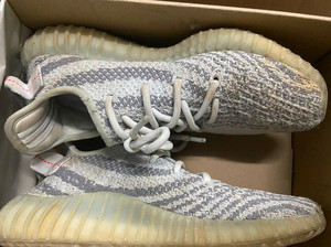 adidas yeezy 350 v2 冰蓝 可燃冰斑马椰子