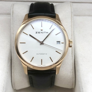 一口价95新真力时公价8.7万腕表玫瑰金男士全自动机械手表38mm