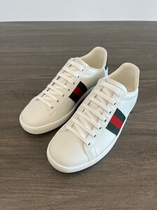 gucci ace古驰女士红绿条低帮小白鞋 最经典款