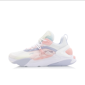 【品牌型号】李宁 薪火 运动休闲鞋 女款 白粉 38码