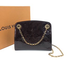 5新]路易威登lv女士漆皮链条包单肩斜挎包公价1.6w