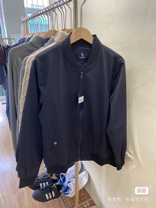 哈吉斯男士棒球领夹克外套++春季薄款有内衬。商务款，做工面料