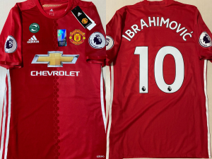 曼联1617伊布球员版球衣全新m号