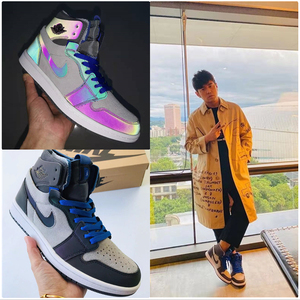 aj1英雄联盟联名男鞋3m 反光 周杰伦同款