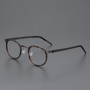 纯钛超轻眼镜框 titanium林德9704眼镜架姜文同款眼
