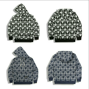 bape×coach联名猿人头潮牌套头男女同款连帽卫衣,加绒