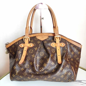 lv路易威登老花tivoli饺子手提包单肩包大号包