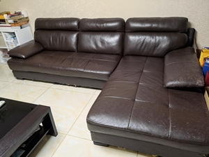 舒丽雅真皮沙发