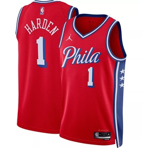 nike nba 哈登 76人队 宣告版 sw 球迷版球衣