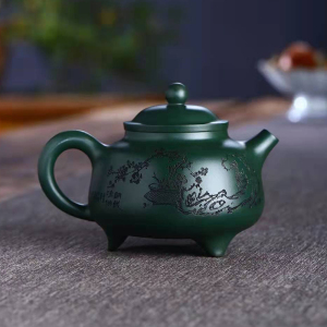 锦壶轩淘宝宜兴原矿石红壶 王祥手工制正品260cc三足玉鼎紫砂壶泡