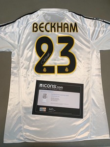 04/05皇马主场贝克汉姆23号icons签名球衣限量版收藏_阿里巴巴找货