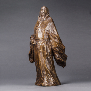 李童《观沧海》古代人物青铜雕塑限量现代名家01