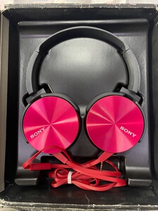 sony/索尼mdr- xb450红色有线头戴式耳机