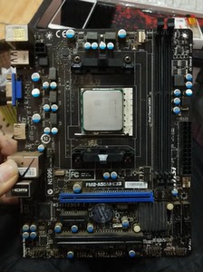 微星msi主板fm2-a55m-e33带cpu x4740四