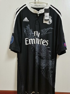 皇马1415赛季客场黑龙球衣,c罗球迷版m码