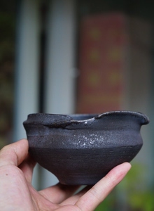 台湾陈文祥柴烧公道杯纯手工茶海银章手捏分茶器柴窑公杯非田承泰