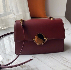 小ck怀表包金属圆扣链条红色全新