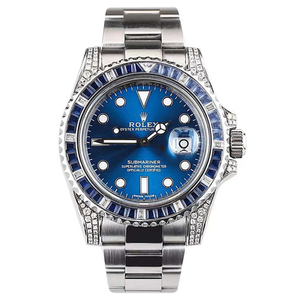 拍卖捡漏[9.5新]劳力士男表潜航者后镶钻自动机械瑞士手表116610