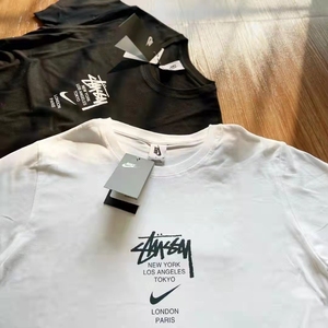 stussy7015nike耐克联名斯图西短袖t恤 王一博同款