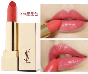 ysl圣罗兰方管口红52号星星色千颂伊色全智贤同款 机场免税