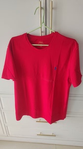 拉夫劳伦正品短袖T恤男女夏天款本命年红色必备