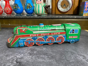 me660老铁皮玩具80年代老玩具铁皮大火车