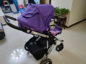 9成新angel小天使婴儿双向避震高景观婴儿车,因孩子大了