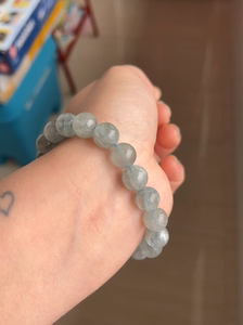 灵石之约蓝色火焰钠长石喉轮天然水晶手串男手链女