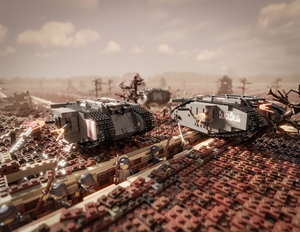 乐高 brickmania 一战英军马克四型坦克雌性 雄性改