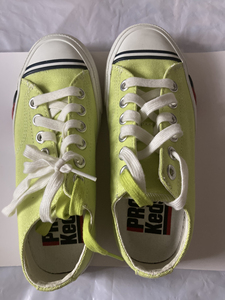 绿色系鞋带帆布鞋女鞋 帆布女鞋 pro keds女鞋 荧光绿