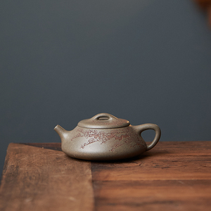 纳瓢壶原矿青段泥120cc小品国工张洁手工制宜兴紫砂壶送礼茶器