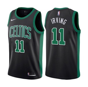 全新现货,nba球衣,凯尔特人11号欧文绿色,黑色热压版